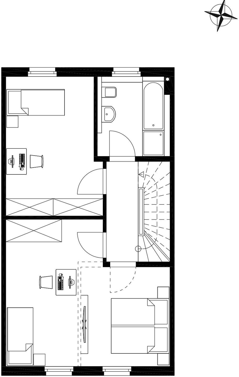 Grundriss Reihenmittelhaus N�rnberg