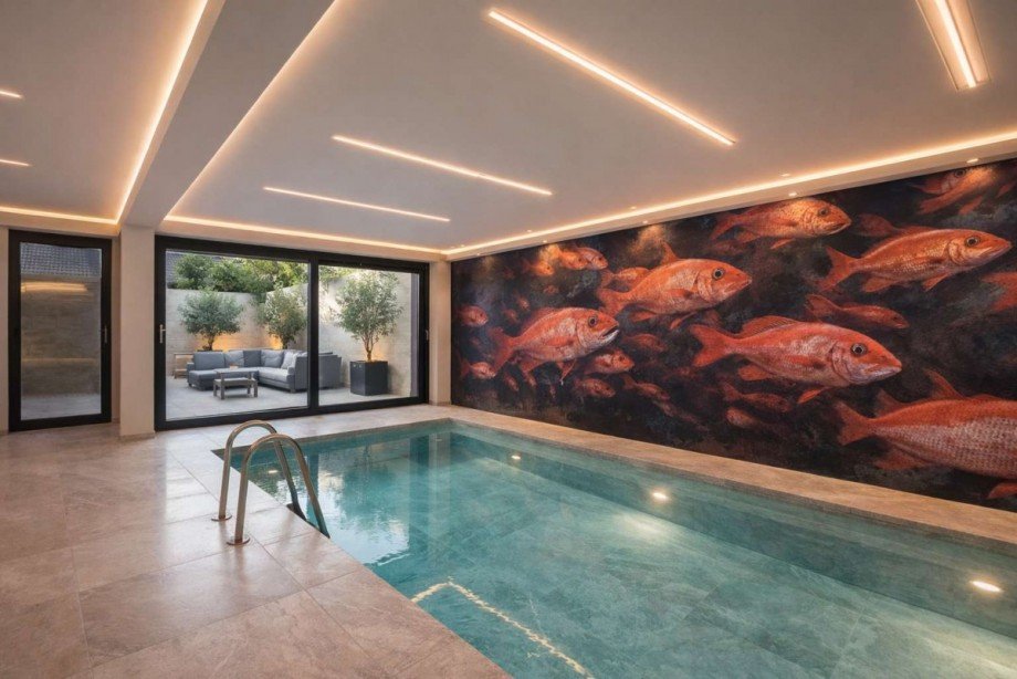 Innenpool Visualisierung (KI-generiert) Stadthaus N�rnberg