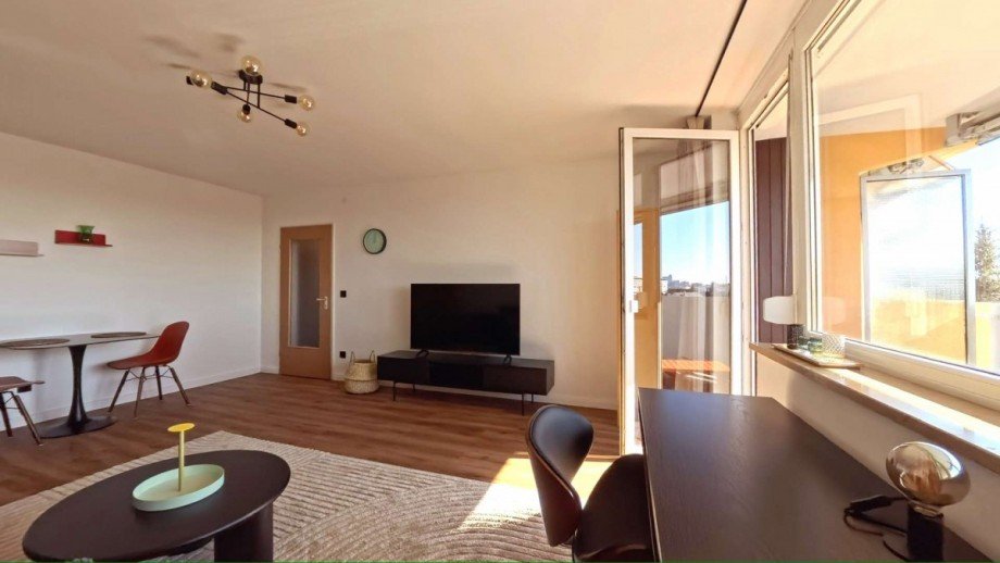 Wohnzimmer Dachgeschosswohnung N�rnberg