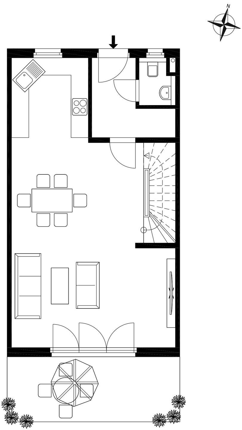 Grundriss Reihenmittelhaus N�rnberg
